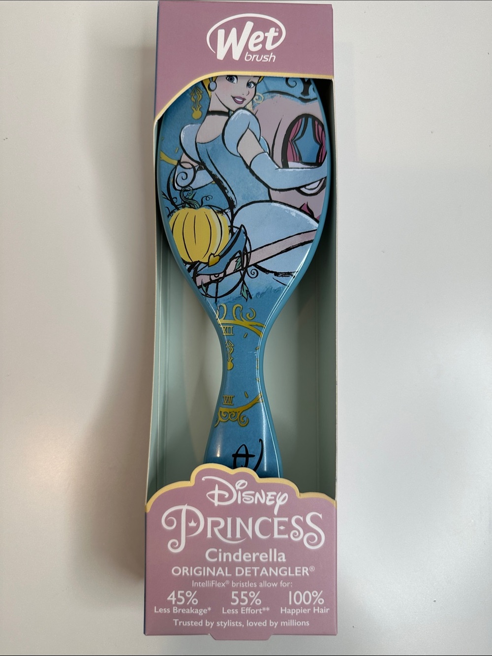 Disney Cinderella Blue and Yellow Kids Hair Brush Detangler